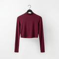Maglia crop a manica lunga