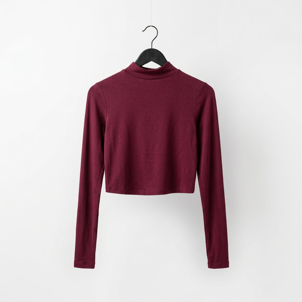 Maglia crop a manica lunga