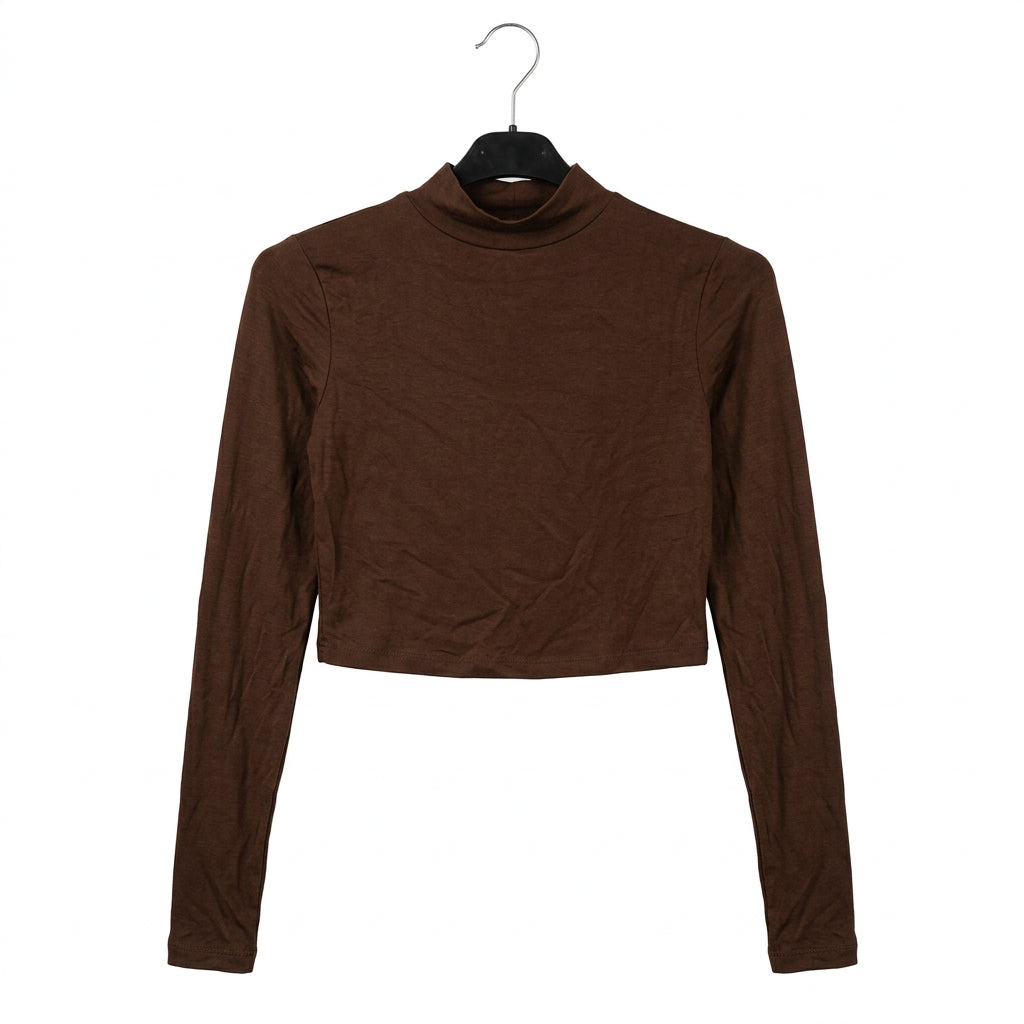 Maglia crop a manica lunga