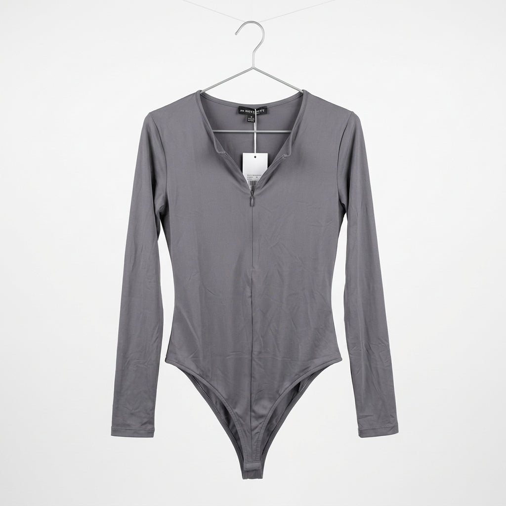 Body con zip frontale