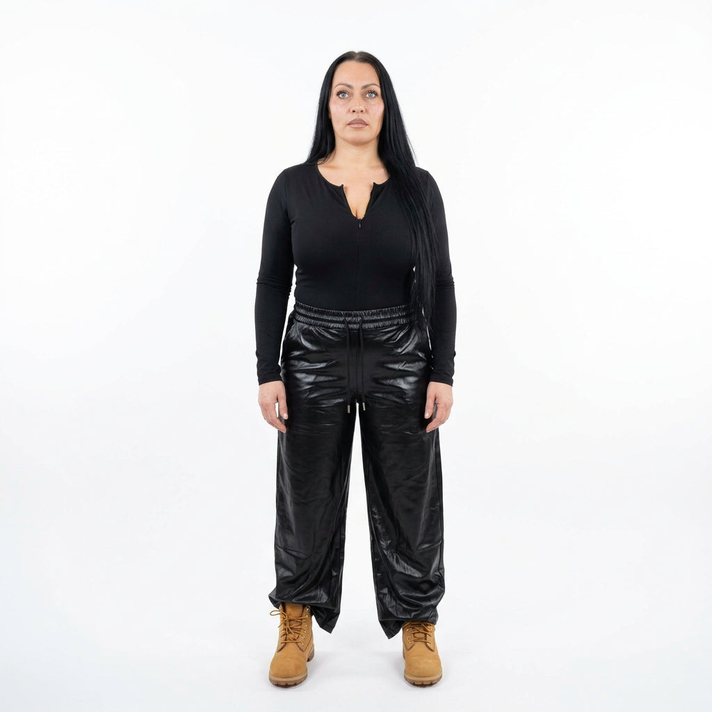 Body con zip frontale