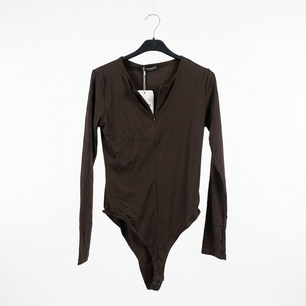 Body con zip frontale