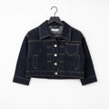 Completo jeans bambina con giubbino e pantalone