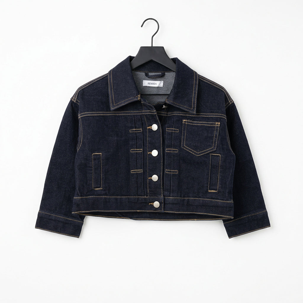 Completo jeans bambina con giubbino e pantalone